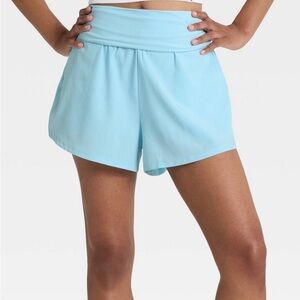JoyLab Women's Sky Blue High Waist Shorts